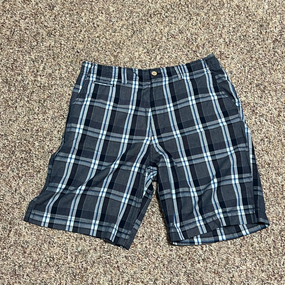 Men's Champs Black and White Checkered Shorts size 34 summer‎ sun beach